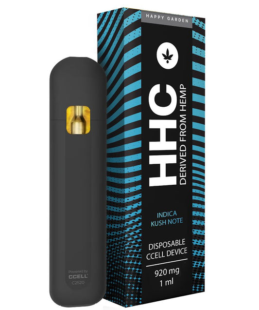 POD DESECHABLE HHC HAPPY GARDEN INDICA KUSH NOTE 920MG/1ML