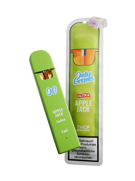 POD DESECHABLE THCP ONLY GRAMS INDICA APPLE JACK 1ML/20% ULTRA TERPENS