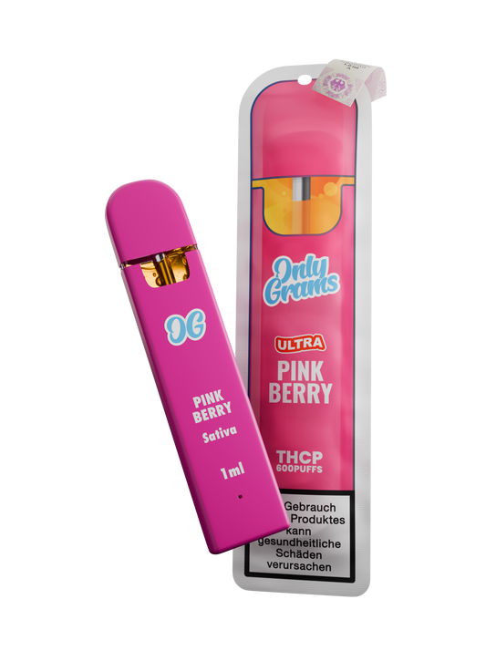 POD DESECHABLE THCP ONLY GRAMS SATIVA PINK BERRY 1ML/20% ULTRA TERPENS