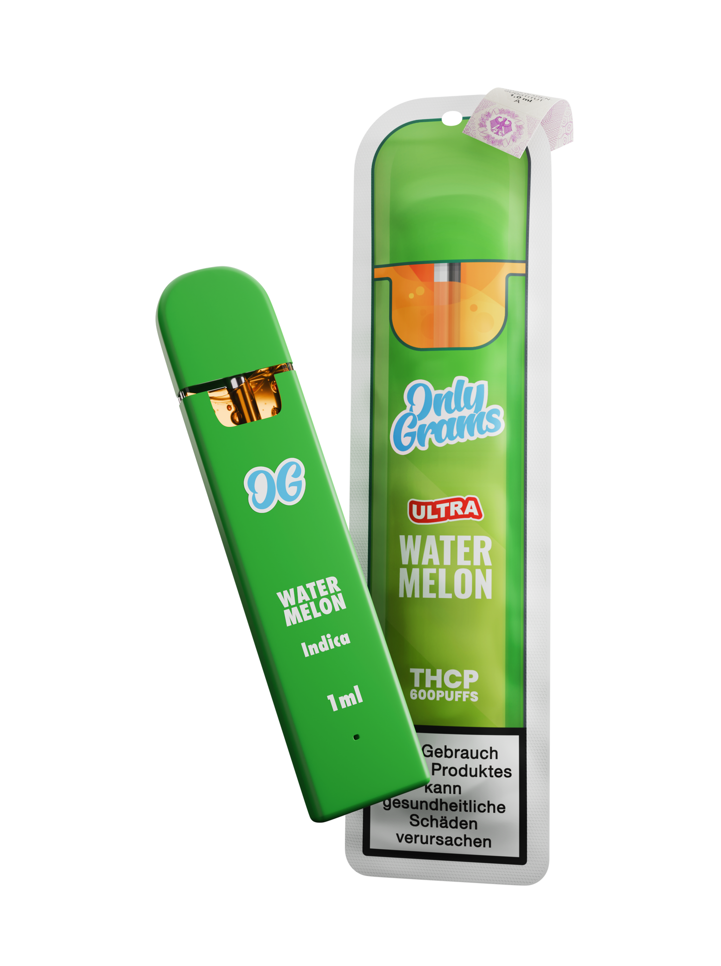 POD DESECHABLE THCP ONLY GRAMS INDICA WATERMELON 1ML/20% ULTRA TERPENS