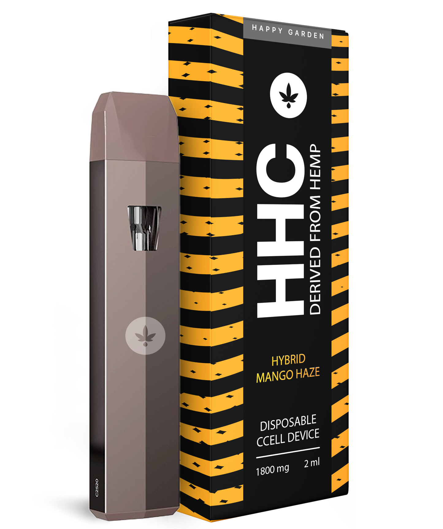 POD DESECHABLE HHC HAPPY GARDEN HYBRID MANGO HAZE 1800MG/2ML