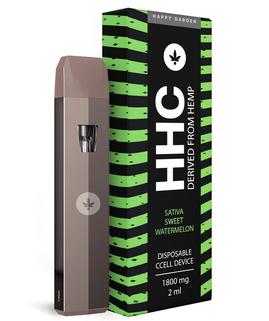 POD DESECHABLE HHC HAPPY GARDEN SATIVA SWEET WATERMELON 1800MG/2ML