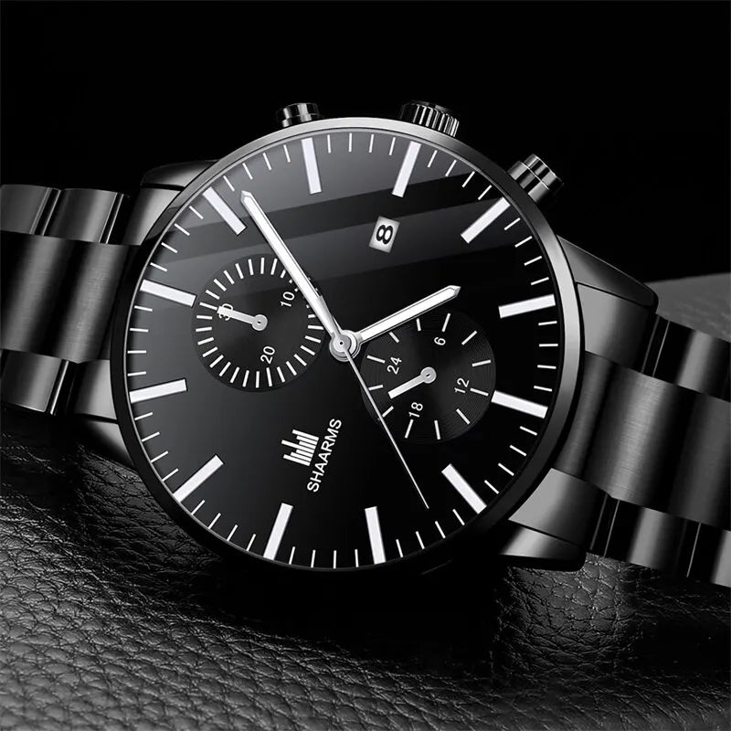 Reloj Negro Acero Inoxidable